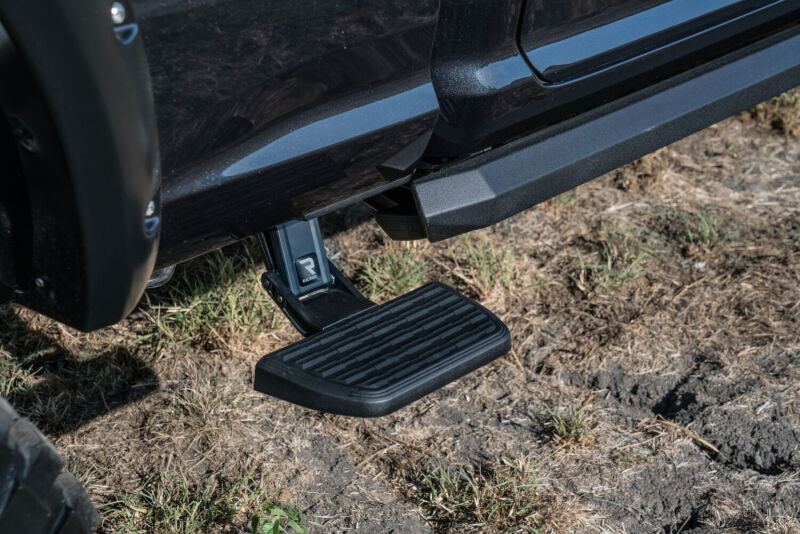 AMP Research BedStep2 Retractable Bed Side Step - 2019-2022 Ram 3500 Dually 8 ft. Bed - AMP Research part 75419-01A view 4