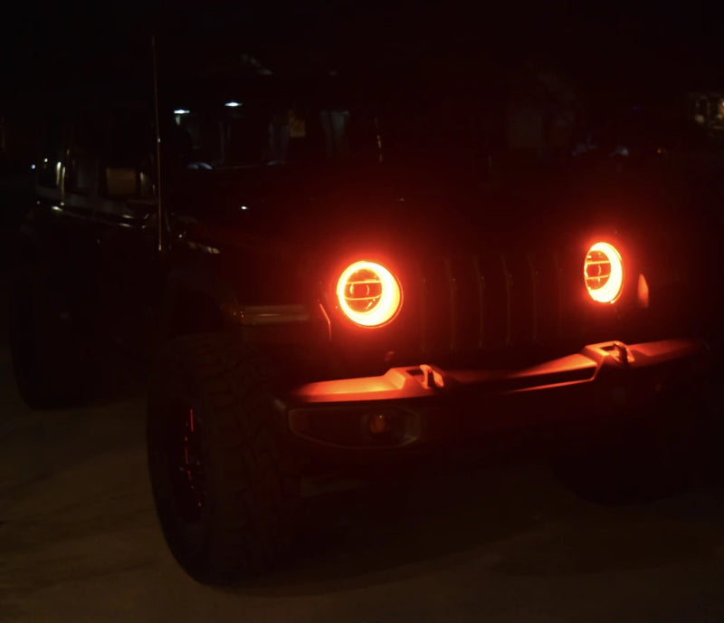ORACLE Lighting Jeep Wrangler JL/Gladiator JT LED Surface Mount Headlight Halo Kit - 1214-004 - view 4