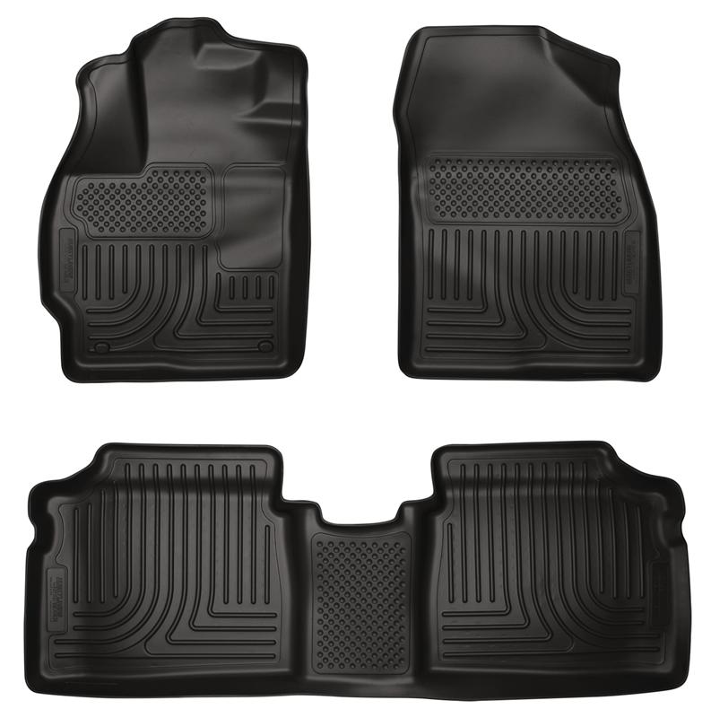 Husky Liners WeatherBeater Floor Liners - Toyota & Lexus - 10-12 Toyota Prius WeatherBeater Combo Black Floor Liners (part 98921)