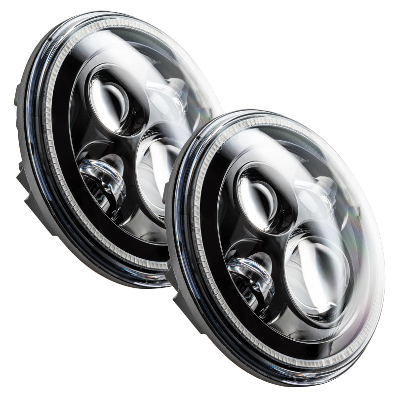 ORACLE Lighting 7in High Powered LED Headlights - NO HALO - Black Bezel - 5769-504 - view 3