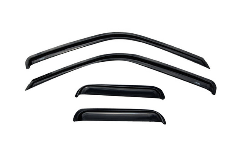 AVS Ventvisor Outside Mount Window Deflectors 4pc for 1988-1999 Chevy CK Ext. Cab - Smoke