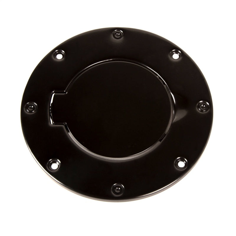 Rugged Ridge Black Non-Locking Gas Cap Door for 1997-2006 Jeep Wrangler TJ - view 5