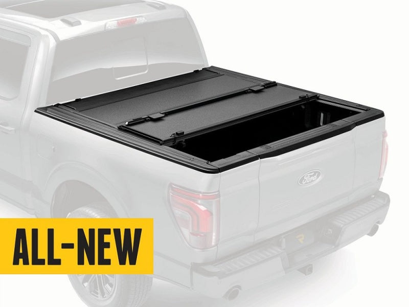 BAKFlip MX4 EZ-Lift Hard Folding Tonneau Cover - 2015-2020 Ford F-150 5ft 7in Bed - BAK part 450329 view 3