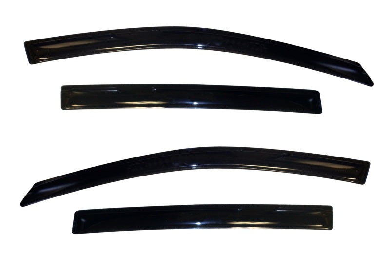 AVS Ventvisor Outside Mount Window Deflectors 4pc for 2012-2018 Chevy Sonic Hatch (5 Door) - Smoke