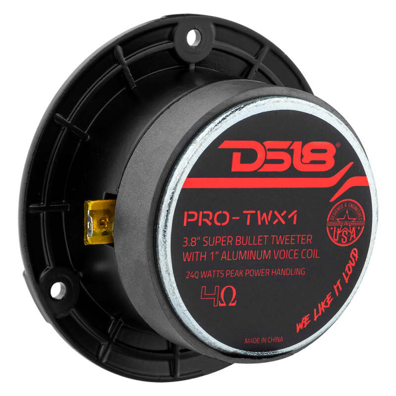 DS18 3.8in Super Bullet Tweeter - 120W RMS, 4 Ohm - PRO-TWX1