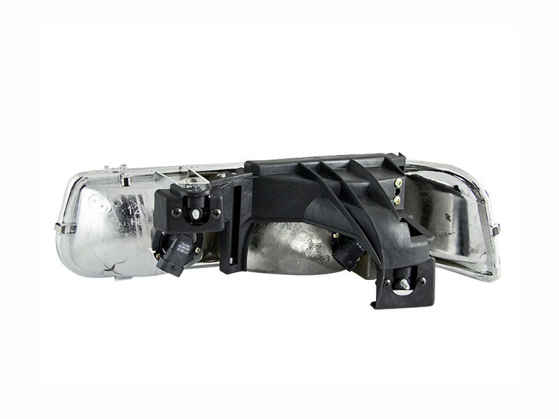 ANZO Crystal Headlights, Chrome - 1999-2002 Chevy Silverado 1500/2500, 2001-2002 Chevy Silverado 3500, 2000-2006 Chevy Suburban & Tahoe - ANZO part 111011 view 3