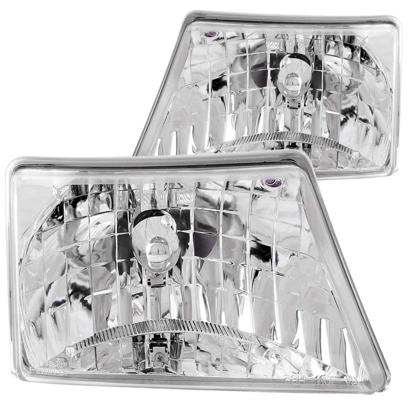 ANZO Crystal Headlights, Chrome - 1998-2000 Ford Ranger - ANZO part 111037