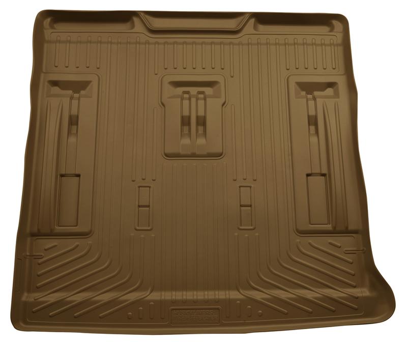 Husky Liners WeatherBeater Cargo & Trunk Liners - Chevy Tahoe/Suburban, GMC Yukon & Cadillac Escalade - 07-13 GM Escalade/Suburban/Yukon WeatherBeater Tan Rear Cargo Liners (part 28253)