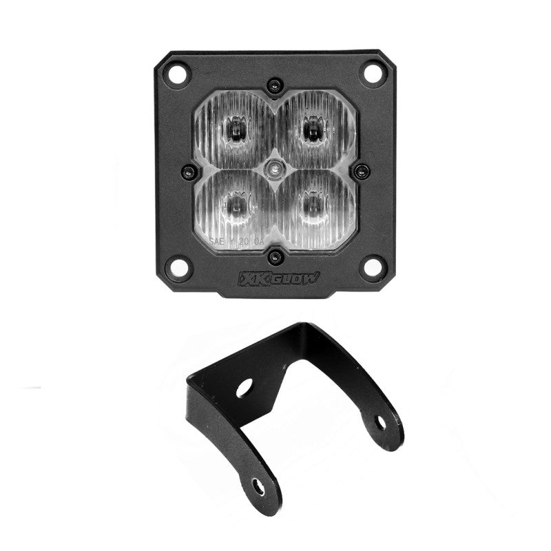 XKGLOW Flush Mount XKchrome 20w LED Cube Light w/ RGB Accent Light - view 4