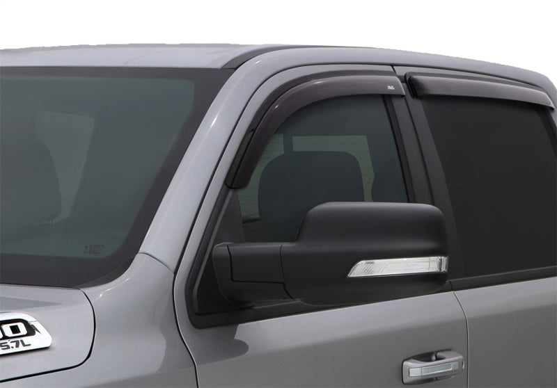 AVS Ventvisor Outside Mount Front & Rear Window Deflectors 4pc for 2019 RAM 1500 Crew Cab - Smoke - view 2