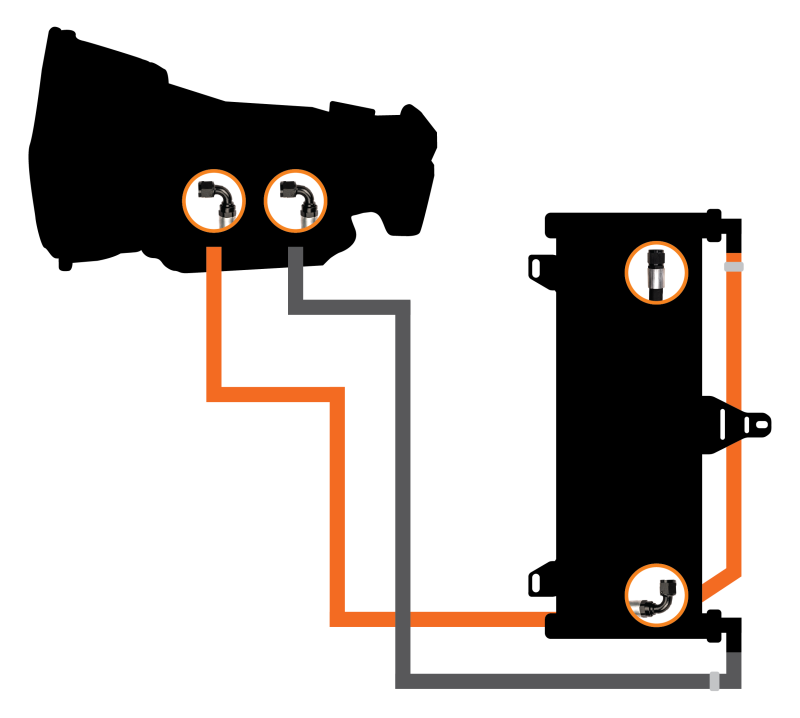 Fleece Performance Transmission Cooler & Line Kit - 1994-2002 Dodge Ram 2500/3500 5.9L Cummins - Fleece part FPE-TC-CUMM-9402 view 5