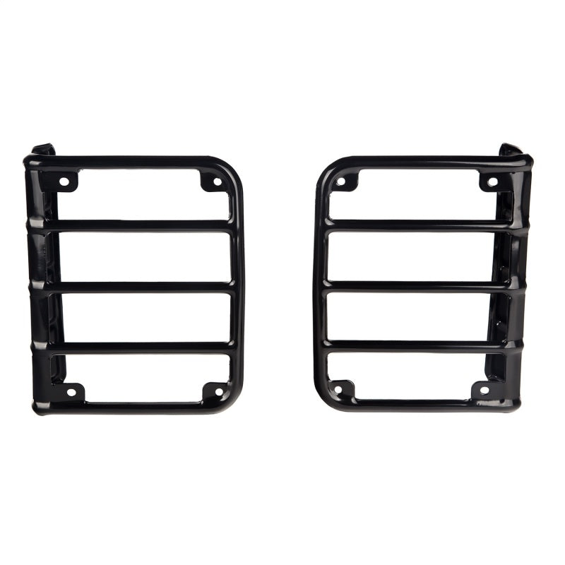 Rugged Ridge Black Tail Light Euro Guards for 2007-2018 Jeep Wrangler