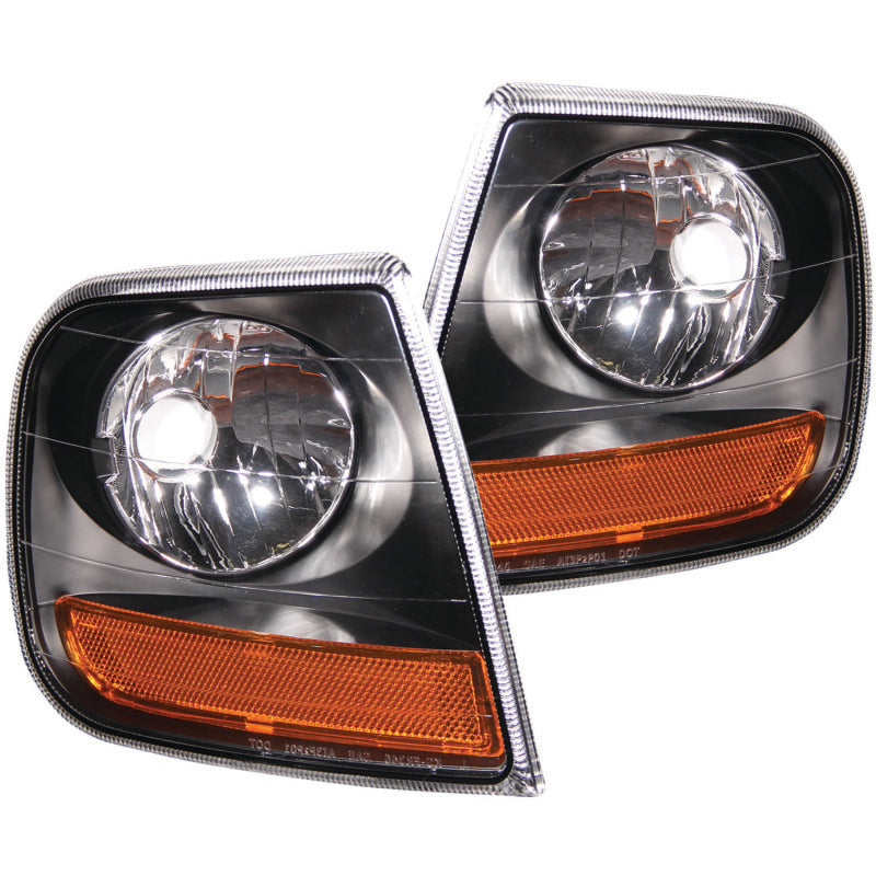 ANZO Euro Corner Lights, Black - 1997-2003 Ford F-150, 1997-2002 Ford Expedition - ANZO part 521040