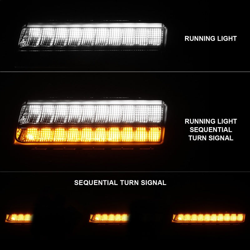 ANZO Full LED Sequential Fender Lights, Smoke Lens - 2018-2025 Jeep Wrangler, 2020-2025 Jeep Gladiator (For models with factory LED fender lights) - ANZO part 511088 view 2