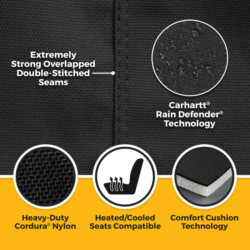 Covercraft 24-25 Jeep Wrangler Buckets Carhartt Super Dux Precision Fit Custom Front Row Seat Cover - GTJ4551ABCOBK - view 3