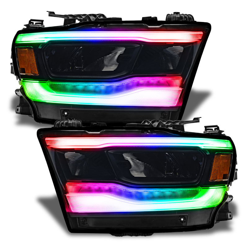 ORACLE Lighting 19-21 Dodge RAM 1500 RGB+W Headlight DRL Kit- Reflector LED Headlights - +W - 1281-339 - view 4