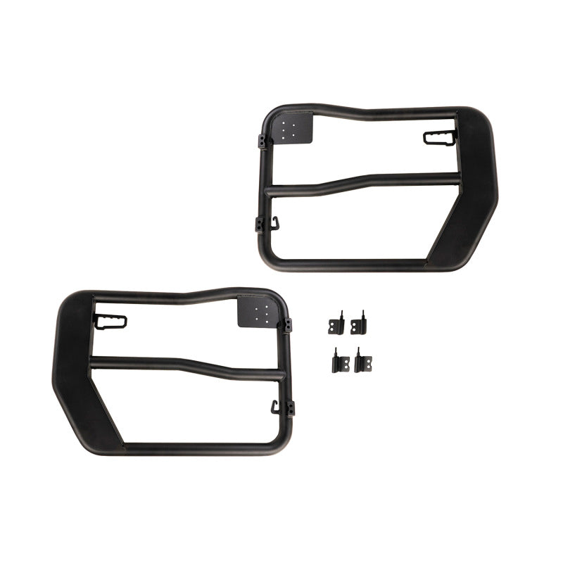 Rugged Ridge Fortis Tube Doors Front for 2007-2018 Jeep Wrangler JK - view 2