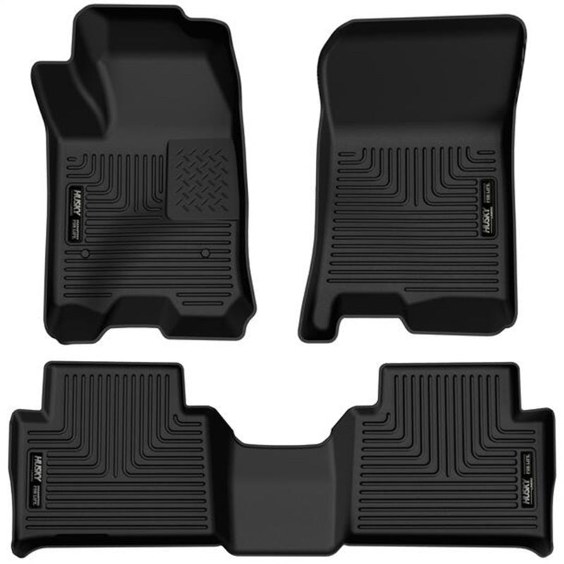 Husky Liners WeatherBeater Floor Liners - Chevy Colorado & GMC Canyon - 2023 Chevrolet Colorado/GMC Canyon WeatherBeater Front & 2nd Seat Floor Liners - Black (part 99221)