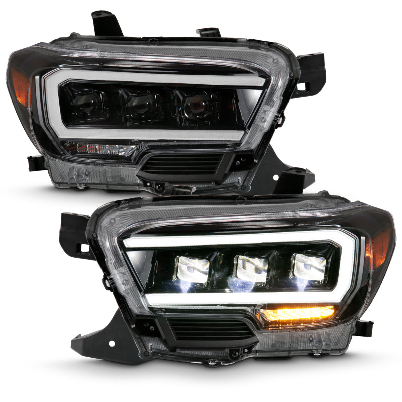 ANZO LED Projector Plank Style Headlights, Black - 2016-2018 Toyota Tacoma - ANZO part 111496 view 7