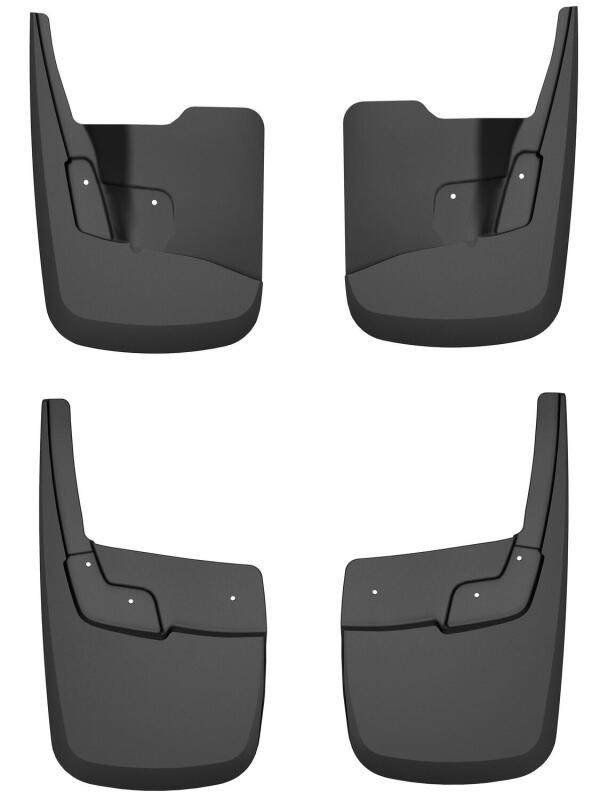Husky Liners Custom-Molded Mud Guards - Chevy Colorado & GMC Canyon - 23-24 Chevrolet Colorado Crew Cab w/o OEM Fender Flares Front & Rear Mud Guards (part 58316)