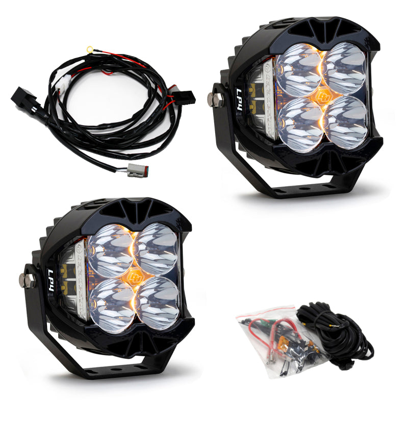 Baja Designs LP4 Pro LED Light Pods - LP4 Pro Spot LED - Clear (Pair) (part 297801)