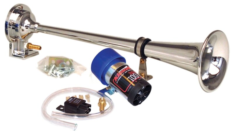 Kleinn Chrome Direct Drive Single Horn/ 13.5in - Chrome-Plated Spun Copper - 6127 - view 2