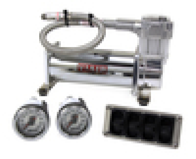 Air Lift Performance 4-Way Manual Control System - 4-Way Manual - 1/4 in. Line, 4 Gal Tank, 100% Duty Compressor (part 27666)