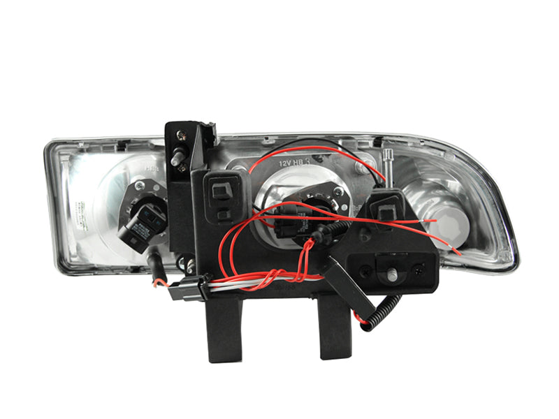 ANZO LED Projector Halo Headlights, Black - 1998-2004 Chevy S-10 & S-10 Blazer - ANZO part 111015 view 8