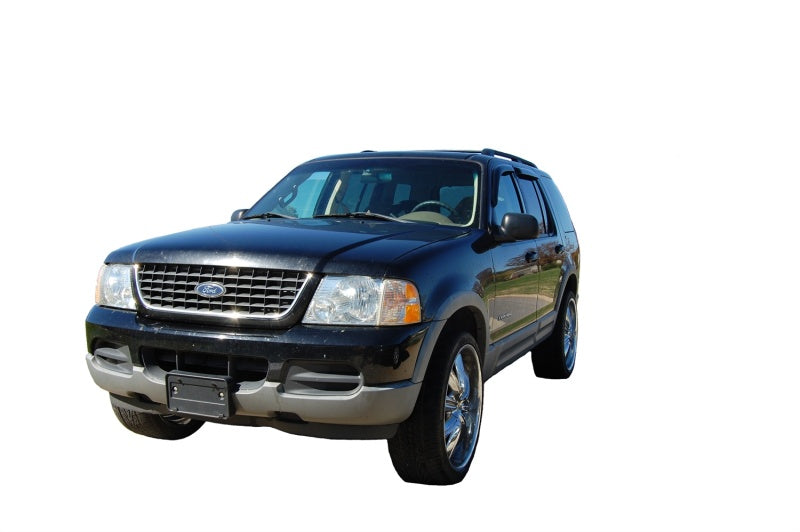 AVS Ventvisor Outside Mount Window Deflectors 4pc for 2002-2010 Ford Explorer (4 Door) - Smoke - view 3