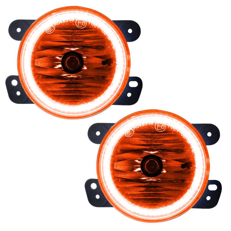 ORACLE Lighting 07-17 Jeep Wrangler LED Fog Halo Kit - Amber - 1177-005 - view 6