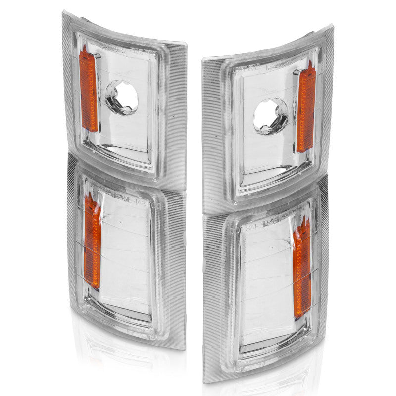 ANZO Corner Lights, Clear Lens, Amber Reflector - 1994 Chevy Blazer, 1994-1999 Chevy C/K 1500 & Suburban, 1994-2000 Chevy C/K 2500 & C/K 3500, 1995-1999 Chevy Tahoe - ANZO part 521041 view 2