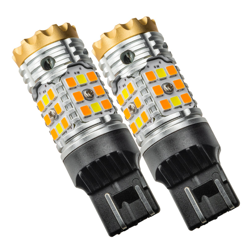 ORACLE Lighting 7443-CK LED Switchback High Output Can-Bus LED Bulbs - Amber/White Switchback - 5111-023