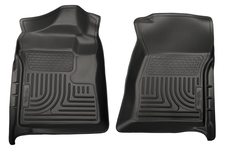 Husky Liners WeatherBeater Floor Liners - Chevy Silverado & GMC Sierra 1500 - 07-12 Chevrolet Silverado/GMC Sierra Regular Cab WeatherBeater Black Floor Liners (part 18221)