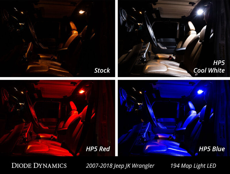 Diode Dynamics Wrangler JK 4dr Interior Kit Stage 2 - Cool - White - DD0364 - view 5