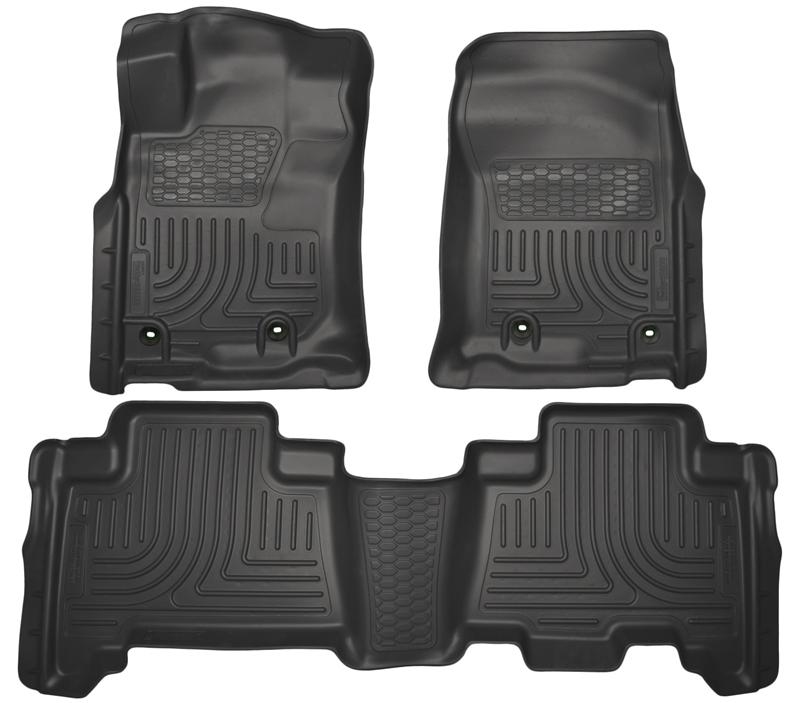 Husky Liners WeatherBeater Floor Liners - Toyota 4Runner - 2013 Toyota 4Runner WeatherBeater Black Front & 2nd Seat Floor Liners (part 99571)
