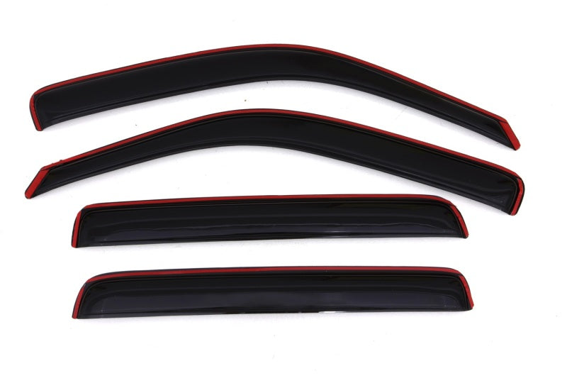 AVS Ventvisor In-Channel Front & Rear Window Deflectors 4pc for 2006-2014 Honda Ridgeline - Smoke