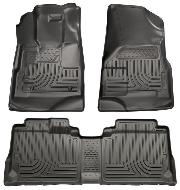Husky Liners WeatherBeater Floor Liners - Chevy, GMC, Buick & Cadillac - 10-12 Chevy Equinox/GMC Terrain WeatherBeater Combo Black Floor Liners (part 98131)