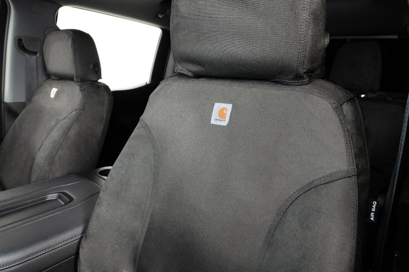 Covercraft 21-25 Ford F150 Carhartt Super Dux SeatSaver Front Row Custom Seat Cover - Gravel - SSC3494COGY - view 6