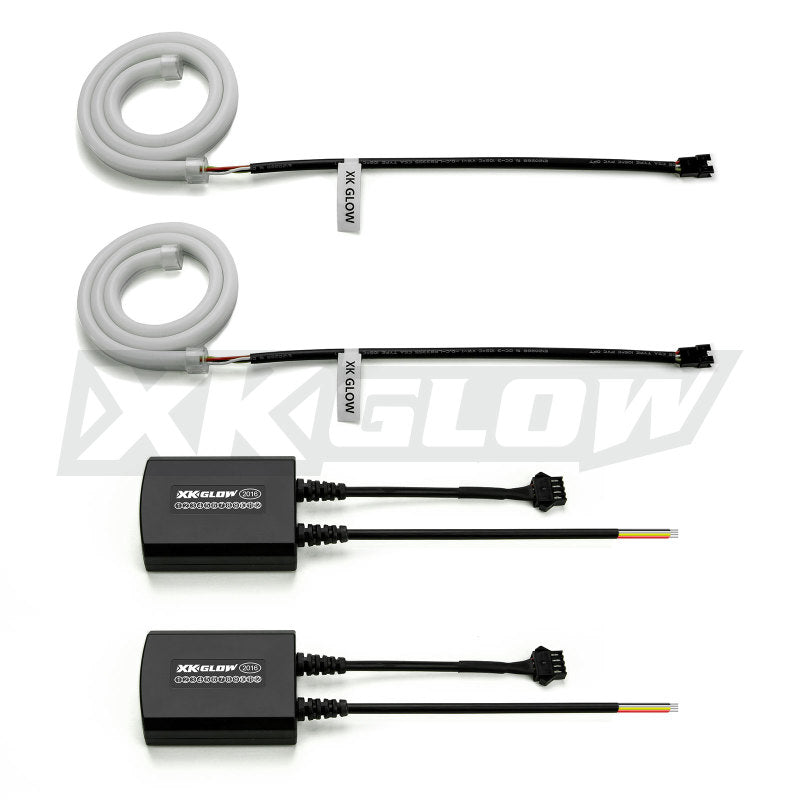 XKGLOW 24inch - 2pc Sequential Switchback LED Strip Kit DRL Turnsignal for Headlights - XK043001-24 - view 2