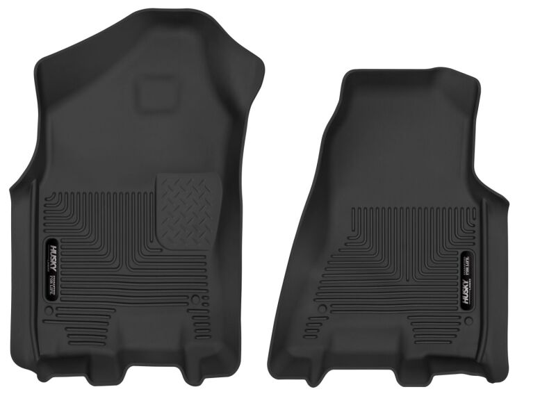 Husky Liners WeatherBeater Floor Liners - Ram 1500 - 2019 Ram 1500 Crew Cab WeatherBeater Black Front Row Floor Liners (part 13741)