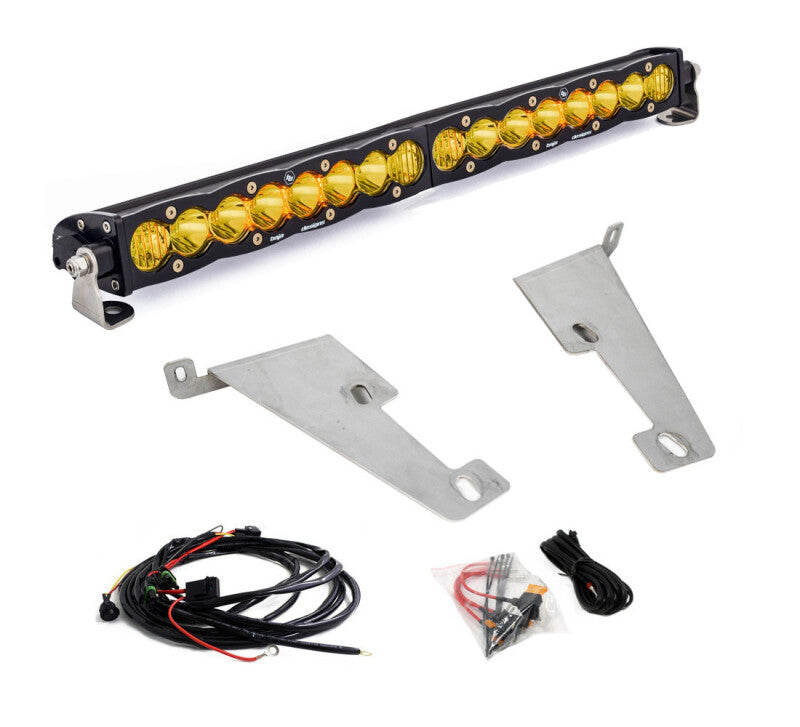 Baja Designs LED Light Kits - Toyota - 2022 Toyota Tundra 20in S8 Behind Bumper Light Mount Kit - Amber (part 448077)