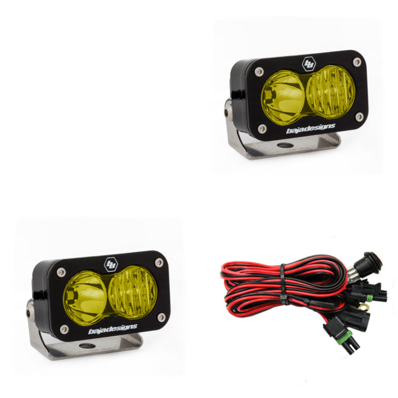 Baja Designs S2 Pro LED Light Pods - S2 Pro Driving/Combo Pair LED - Amber (part 487813)
