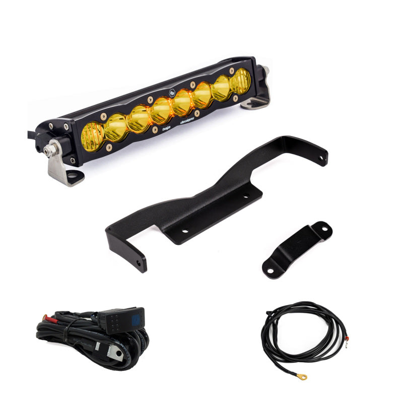 Baja Designs LED Light Kits - UTV & Side-by-Side - Can-Am Maverick R Amber 10in S8 Shock Tower Kit (part 448196)