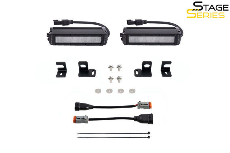Diode Dynamics 2024+ Toyota Tacoma SS6 LED Fog Light Kit - Amber Wide - DD7932 - view 7