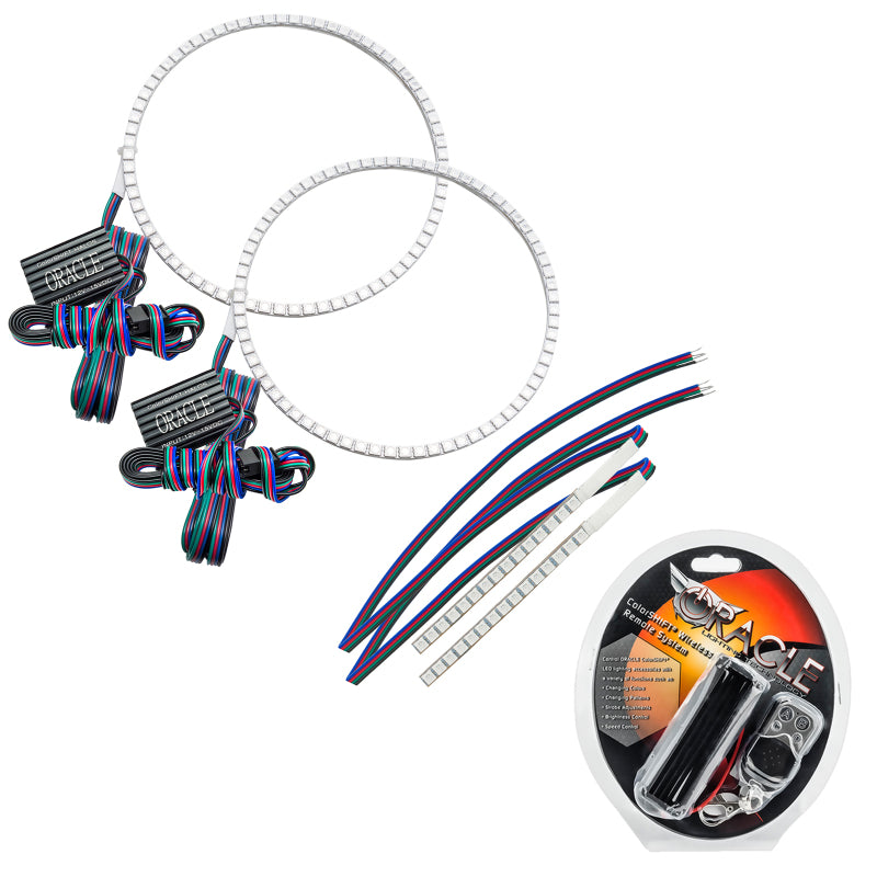 ORACLE Lighting 21-22 Ford Bronco Headlight Halo Kit w/DRL Bar - Base Headlights -w/RF Controller - 1471-330
