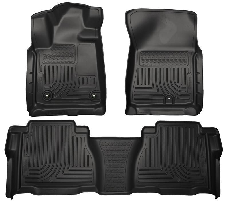 Husky Liners WeatherBeater Floor Liners - Toyota Tundra - 12-13 Toyota Tundra Weatherbeater Black Front & 2nd Seat Floor Liners (part 99591)