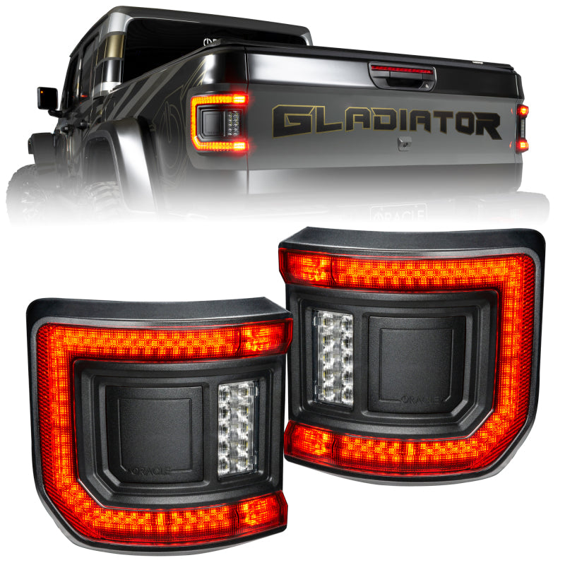 ORACLE Lighting 2020+ Jeep Gladiator JT Flush Mount LED Tail Lights - Tinted Lens - 5882-504-T