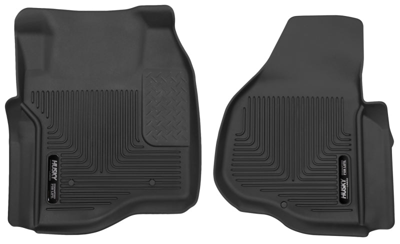 Husky Liners X-act Contour Floor Liners - 11-12 Ford F250/F350/F450 Series Reg/Super/Crew Cab X-Act Contour Black Floor Liners
