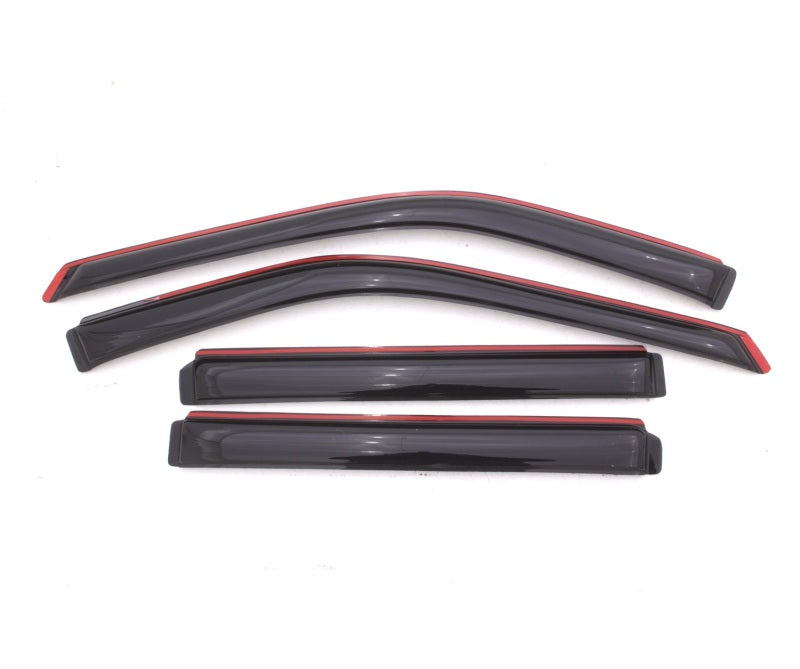 AVS Ventvisor In-Channel Front & Rear Window Deflectors 4pc for 2011-2018 Ford Explorer - Smoke