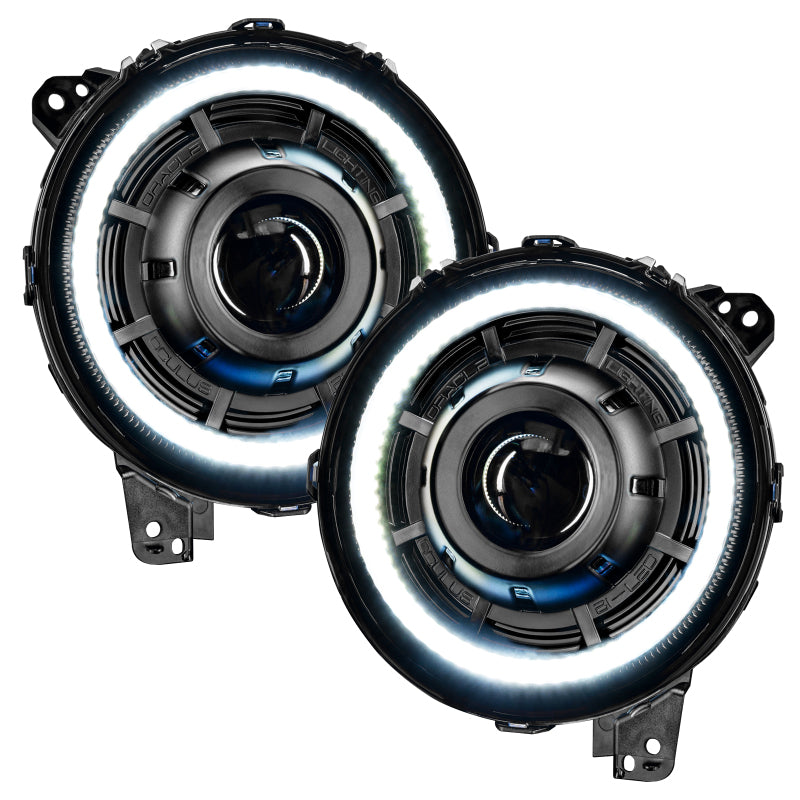 ORACLE Lighting Oculus Bi-LED Projector Headlights for Jeep JL/Gladiator JT - Matte Black - 5500K - 5839-504